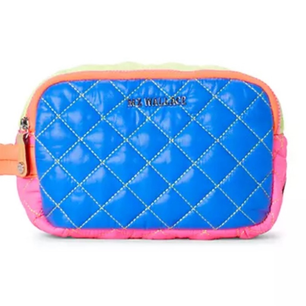 ☀️😎RARE! MZ Wallace Neon Patchwork Sam Cosmetic